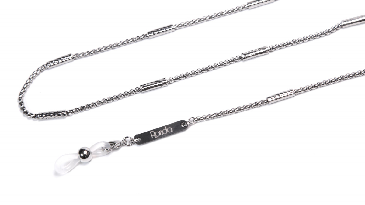 Цепочка Ronda 376с, бижутерный сплав, серебряный, р 65