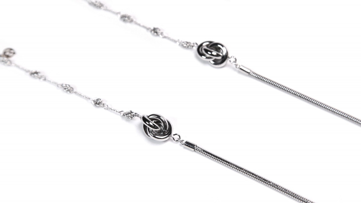 Цепочка Ronda 370с, бижутерный сплав, серебряный, р 65 - Вид 2