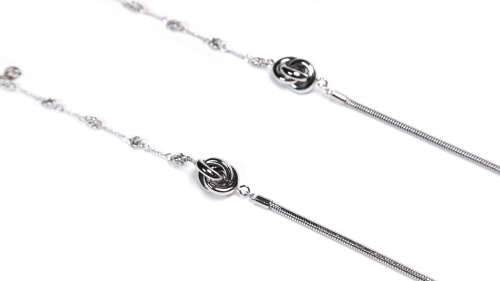Цепочка Ronda 370с, бижутерный сплав, серебряный, р 65 - Вид 2
