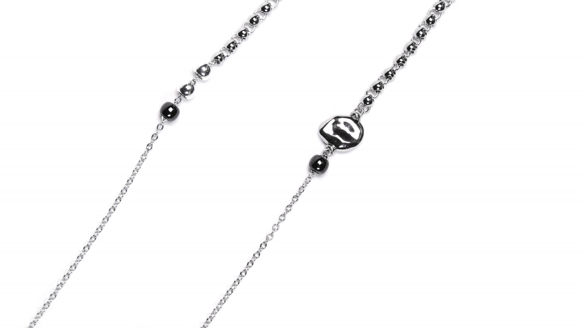 Цепочка Ronda 367с, бижутерный сплав, серебряный, р 65 - Вид 2