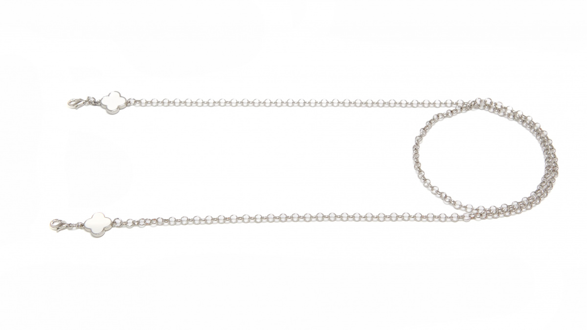 Цепочка Ronda 97сб, юв.спл, белый, серебряный, р 65 - Вид 2