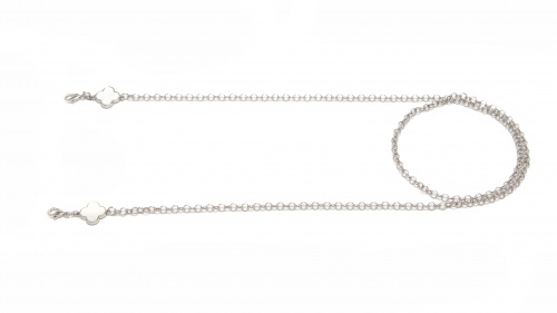 Цепочка Ronda 97сб, юв.спл, белый, серебряный, р 65 - Вид 2
