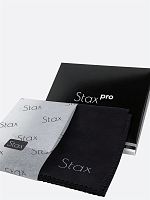 Салфетка из микрофибры Stax Pro, черная, 30х30