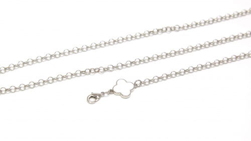 Цепочка Ronda 97сб, юв.спл, белый, серебряный, р 65 - Вид 3
